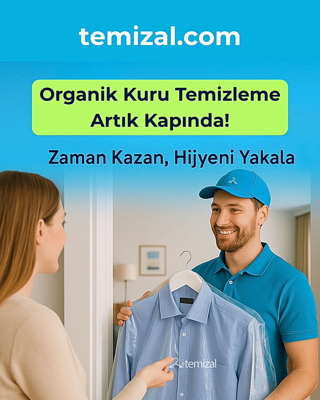 Organik Kuru Temizleme Hizmeti Artık Kapında! Zaman Kazan, Hijyeni Yakala