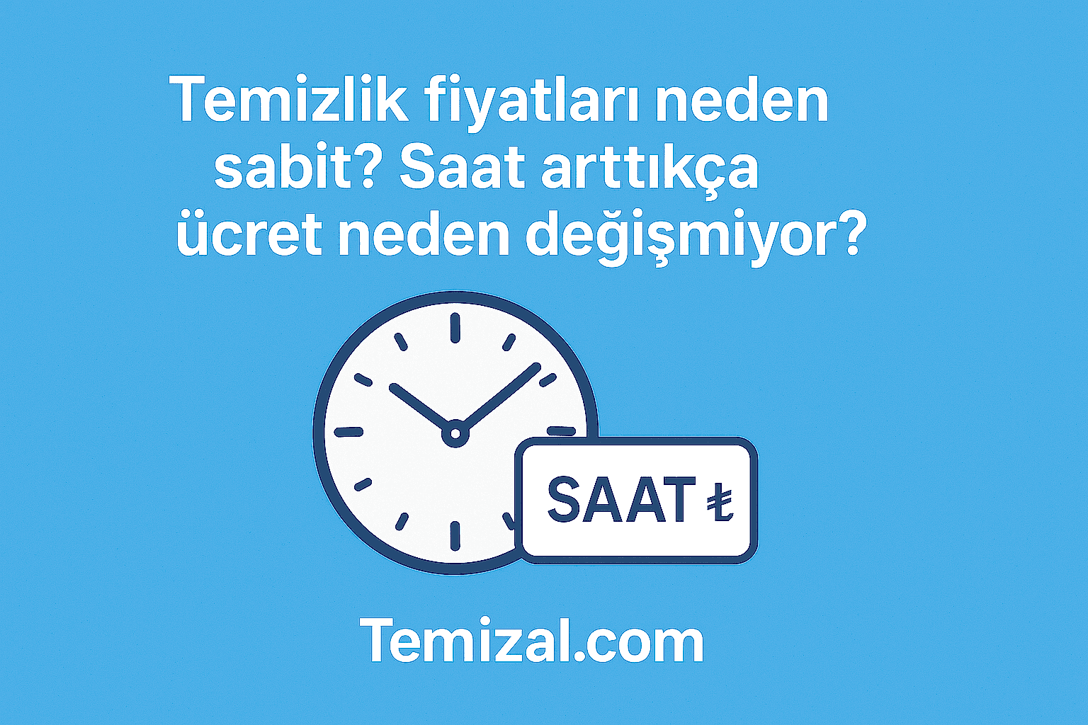 Temizlik fiyatları neden sabit? Saat arttıkça ücret neden değişmiyor?
