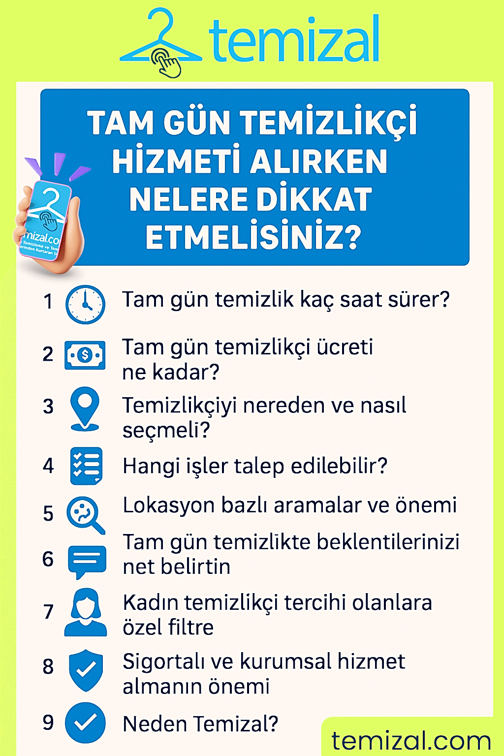 Tam Gün Temizlikçi Hizmeti Alırken Nelere Dikkat Etmelisiniz?