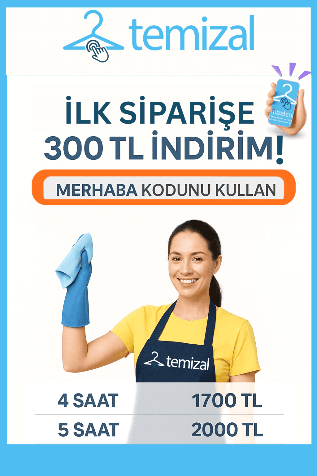 İlk Siparişe 300 TL İndirimli Temizlik Hizmeti! (2025 Güncel Kampanya)