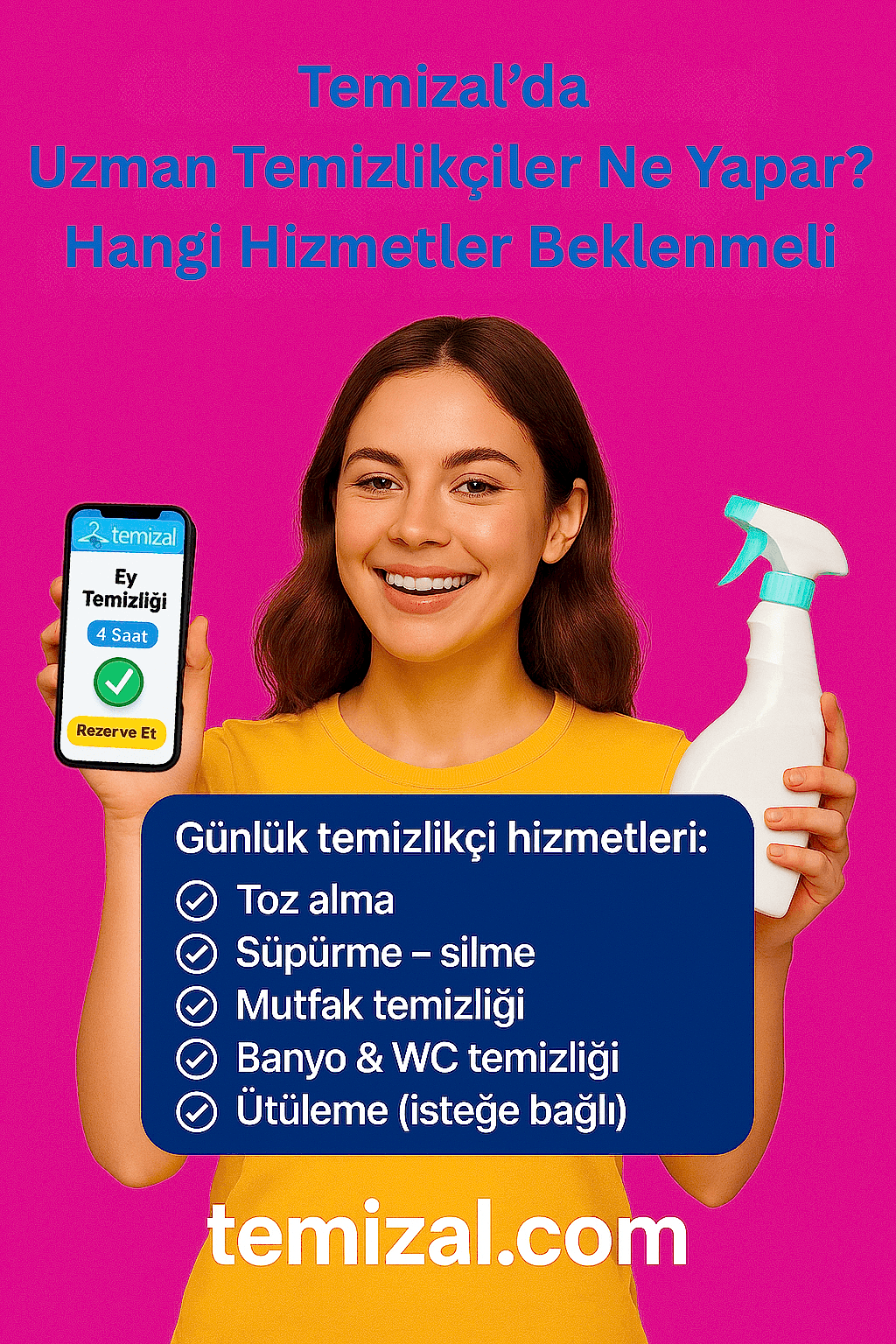 Temizal’da Uzman Temizlikçiler Ne Yapar? Hangi Hizmetler Beklenmeli?